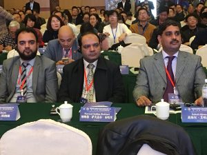 Prof Sohail with Pakistan Embassy Staff at Conference in Chinea