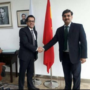 Prof Sohail with Councilor General of Pakistan at Pak Consulate Chengdu, China