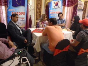 Counseling the students at Sialkot Education Expo 2017-18